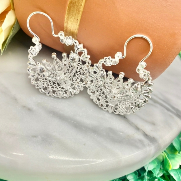 Sterling silver Jerezana earrings - Picture 2 of 6